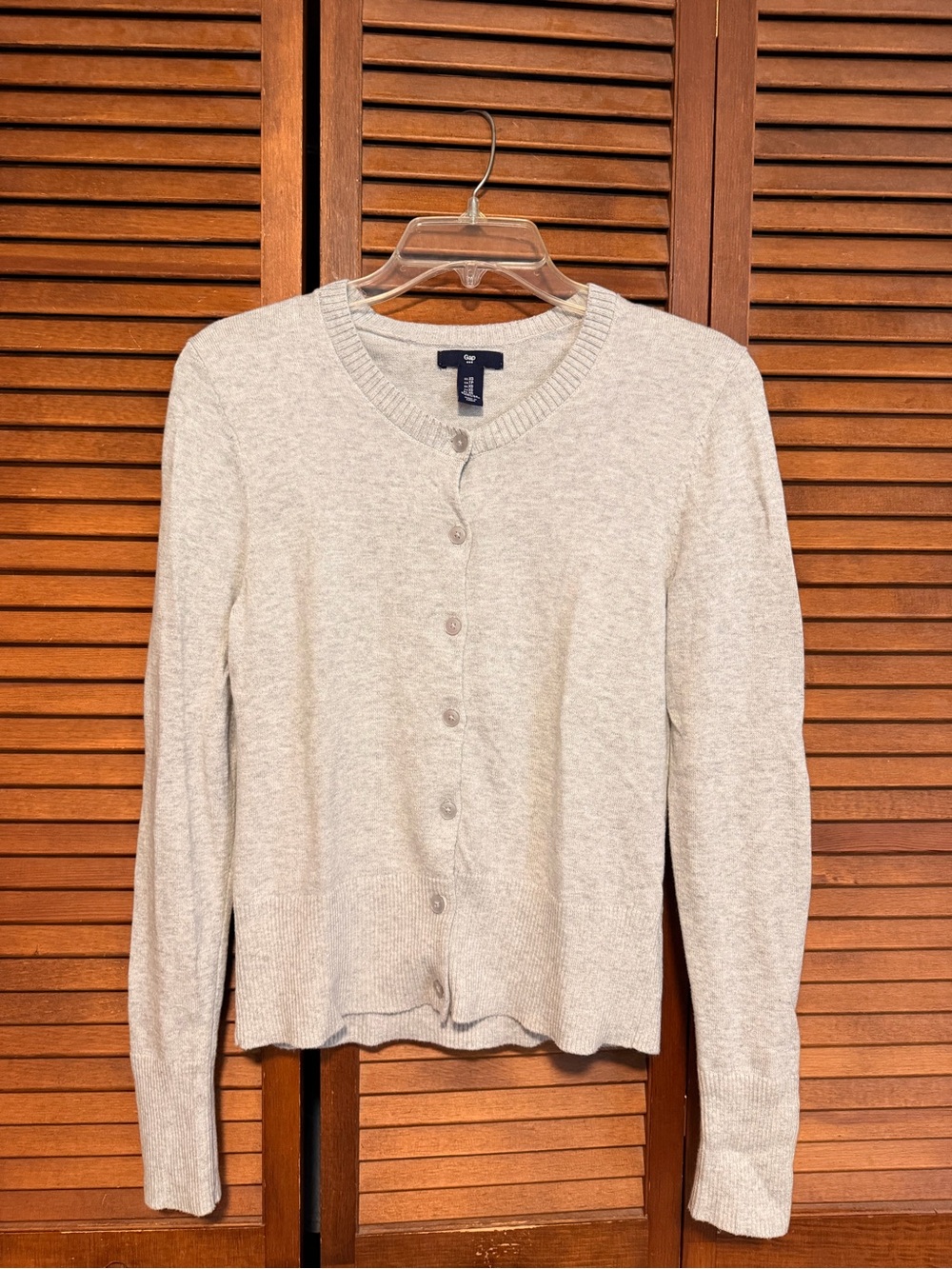 GAP Light Cream Button Cardigan